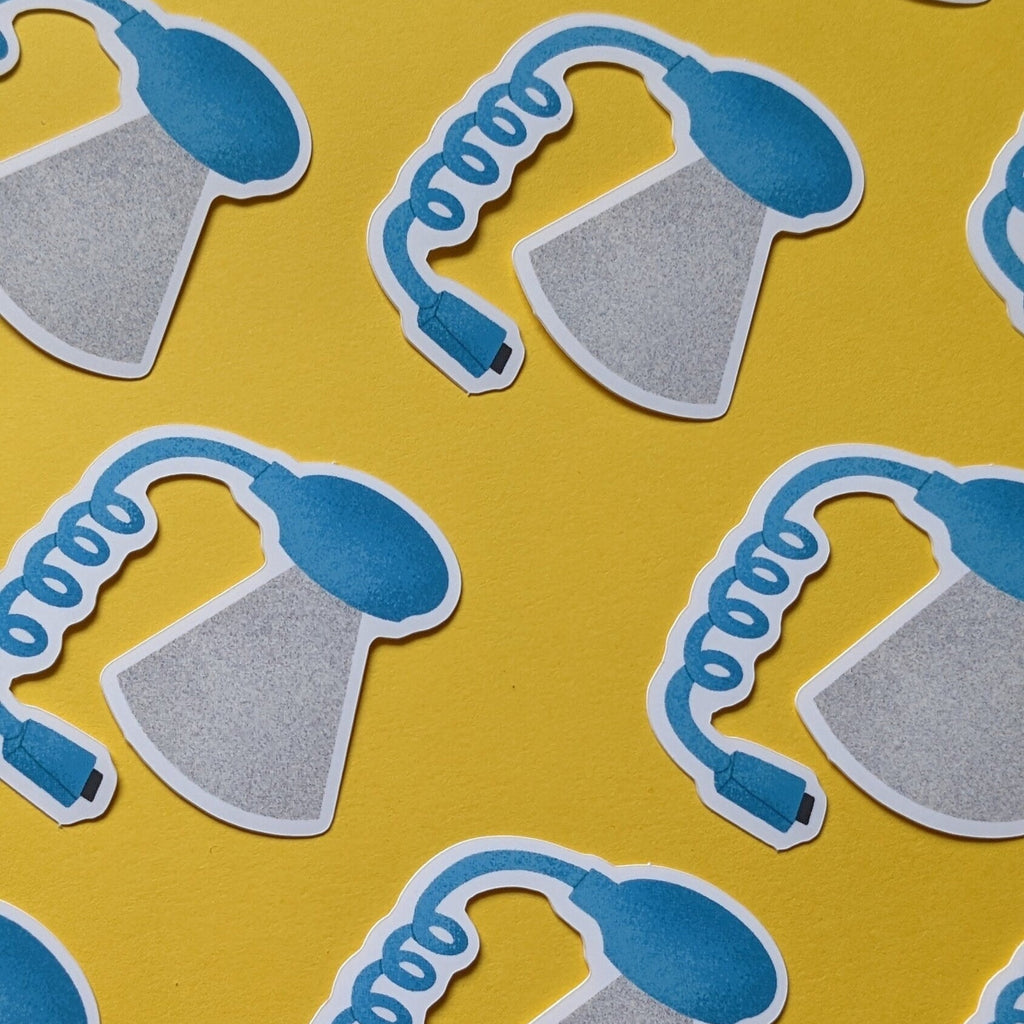 Worm Light Gameboy Sticker (Matte + Weather-resistant)